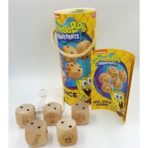 SpongeBob SquarePants Big Dice Game Tactic Wooden Dice Set Pineapple Canister